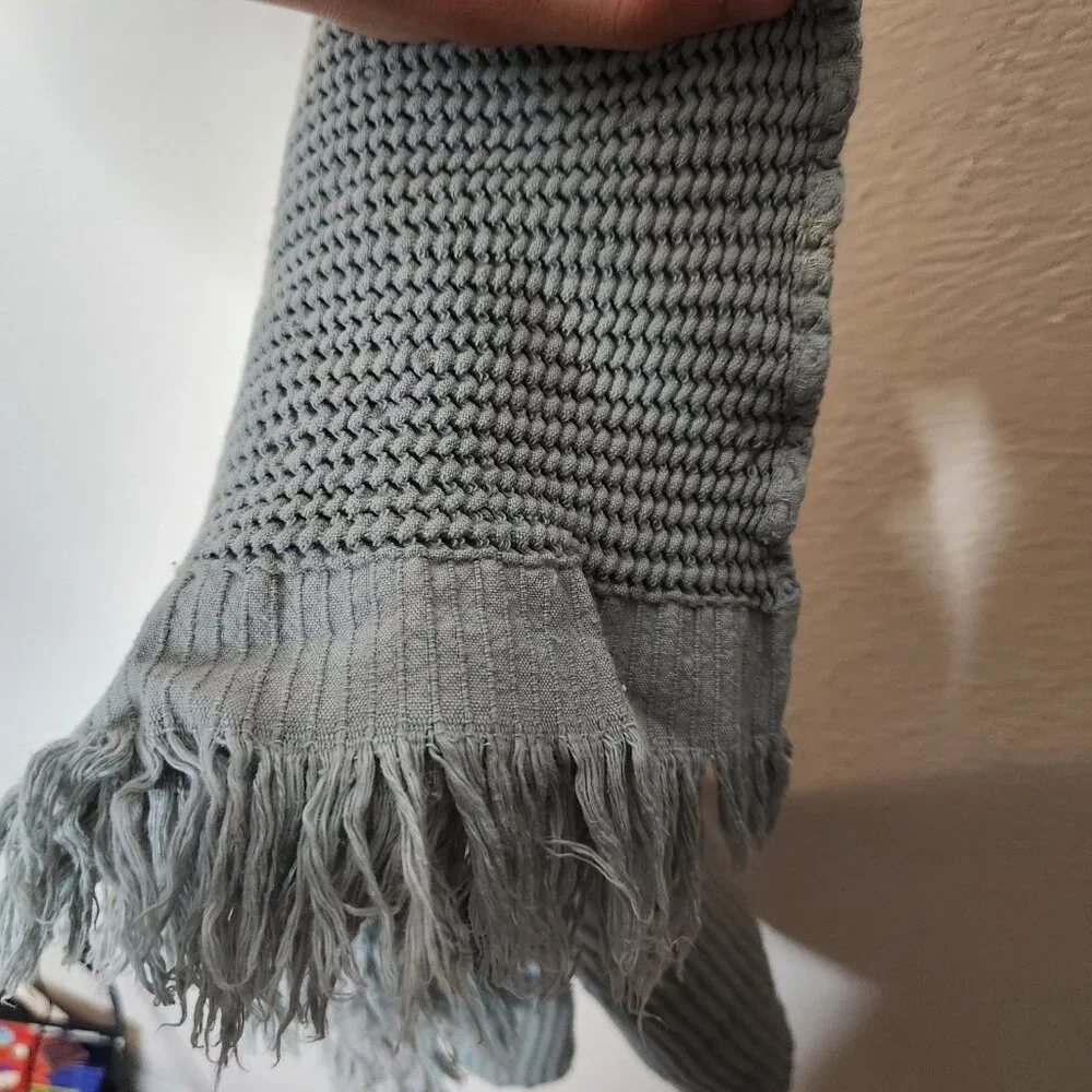 House No. 23 Blue Ella Waffle Towel